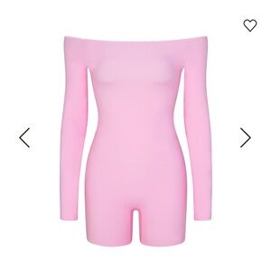 SKIMS Picot Trim Off Shoulder Onsie- BRAND NEW